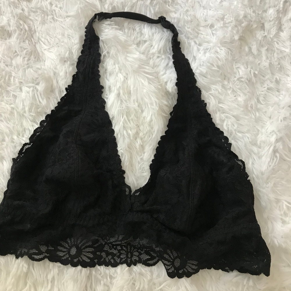 PINK Lace Halter Bralette